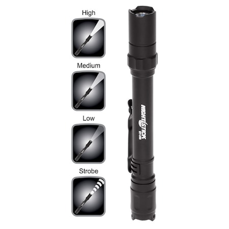 Bayco Mini-Tac Pro Flashlight - Black - 2 Aaa Batteries MT-200